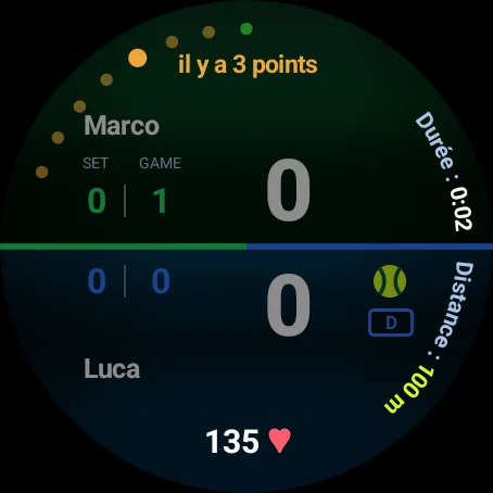 Historique de la montre Wear OS : le score d'il y a quelques points